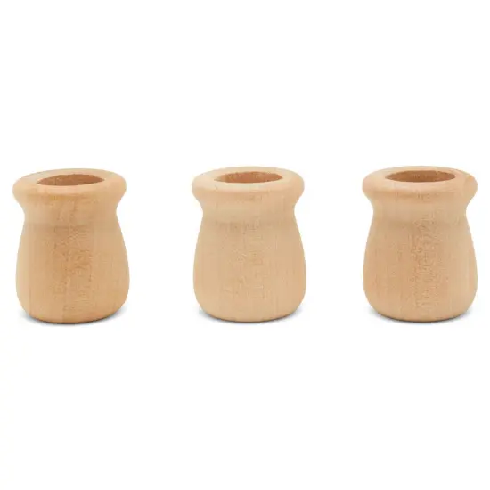 Bean Pot Candle Cups Multiple Sizes Available, Unfinished for Crafts | Woodpeckers {3}