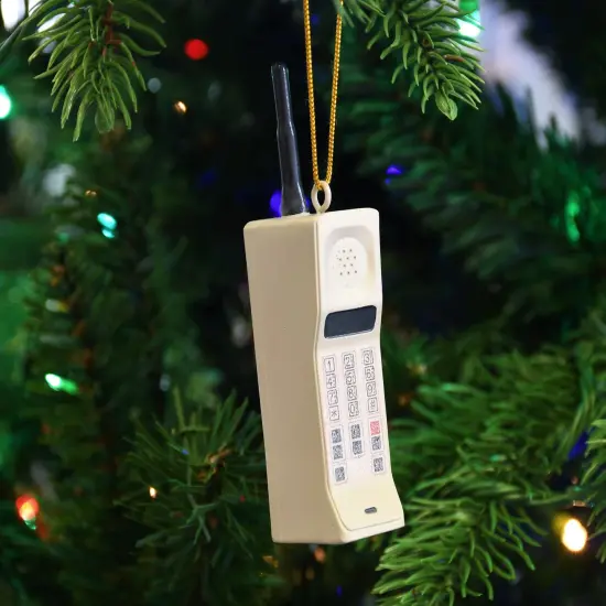 80's Cell Phone Resin Christmas Ornament {6}