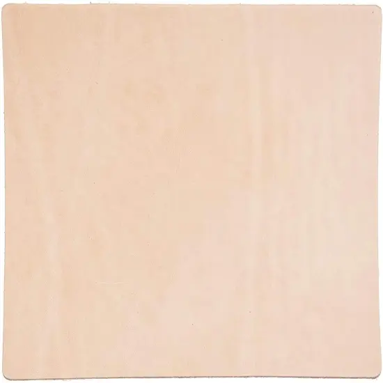 ELW Veg-Tanned Leather, 7/9 Oz. (2.8-3.6 mm) Full Grain Leather Natural 12"x12" Pre-Cut Pieces for Tooling, Crafting and Wet Molding {1}