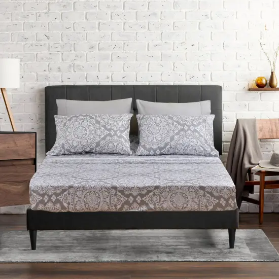 American Home Collection Geometric Bedding Sheets & Pillowcases Set Brushed Microfiber Wrinkle Free Sheet Set {1}