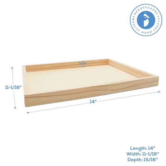 Wood Canvas Cradled 14 x 11 inch, Blank Signs for Painting & Framing|Woodpeckers {3}