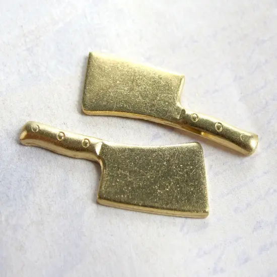 Meat Cleaver Engraving Charms (M766) {5}