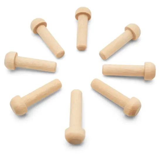Wood Axle Pegs Multiple Sizes Available, Mini Wood Train Craft Parts for Wood Wheels | Woodpeckers {5}