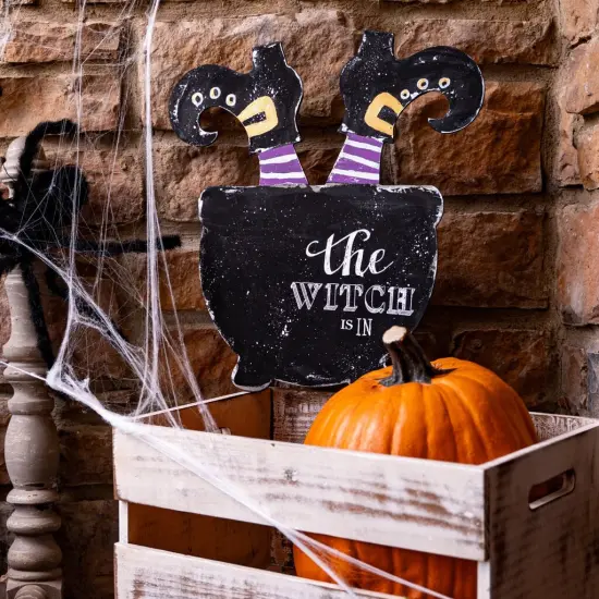 18 in. Unfinished Witch's Cauldron {2}