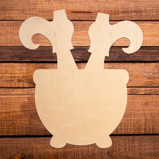 18 in. Unfinished Witch's Cauldron {1}