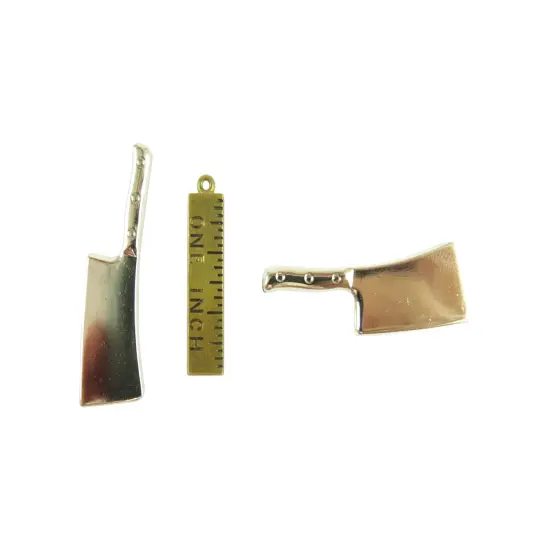 Meat Cleaver Engraving Charms (M766) {3}