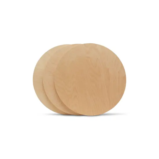 Wood Circles 18 inch, 3 Thicknesses, Unfinished Birch Sign Plaques | Woodpeckers {3}