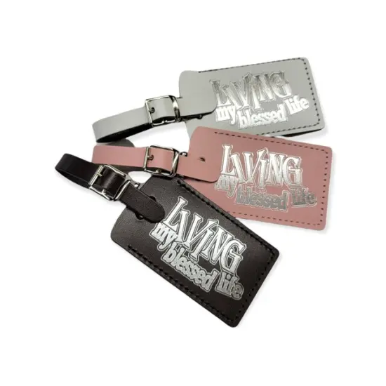 Luggage Tag - Living my Blessed Life White {1}
