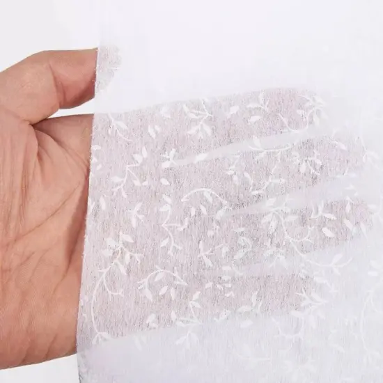 White Wedding Aisle Runner for Wedding Ceremony 50 Feet Elegant Carpet Event Party Decoration Ceremony Runner, White Leaf Imprint {2}