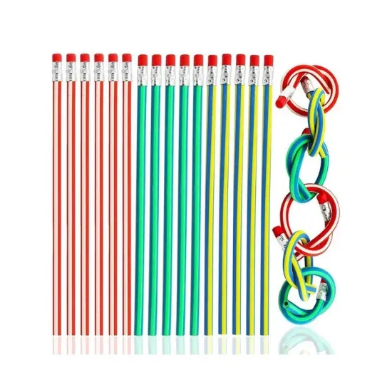 35 pcs Bendy Flexible Soft Pencils Multi Colored {5}