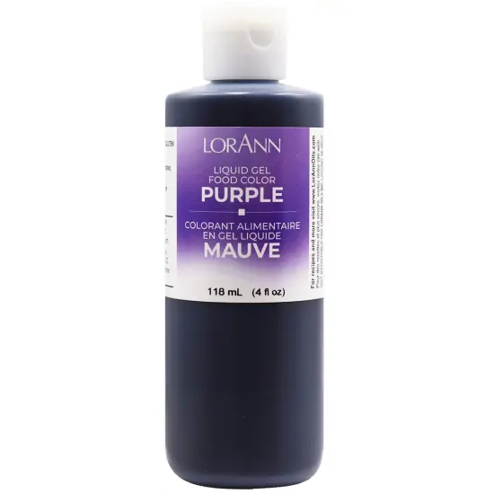 LorAnn Oils Purple Liquid Gel Food Color, 4 ounce {1}