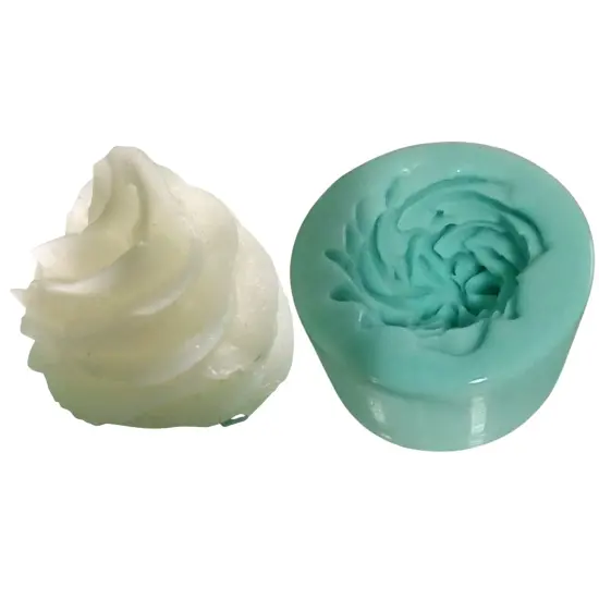 1pc Realistic Whipped Cream Dollop Silicone Mold| Food Shape Soap Mold | Whip Cream Dollop Shape Wax Candle Mold {1}