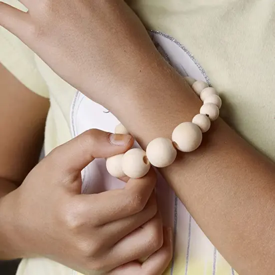 Incraftables Natural Wooden Beads for Crafts 530pcs (8mm, 10mm, 15mm, 20mm & 25mm). Best Wood Beads for Crafts with Holes. Bulk Unfinished DIY Large & Small Wooden Craft Beads w/Jute Twine & Organizer {2}