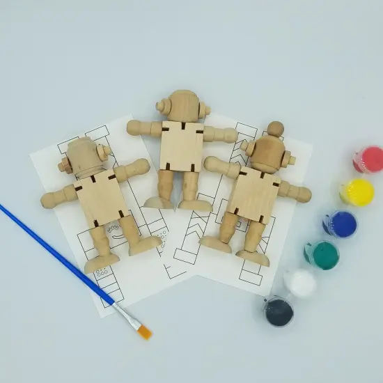Robot Painting Craft Kit by Ink and Trinket Kids {5}