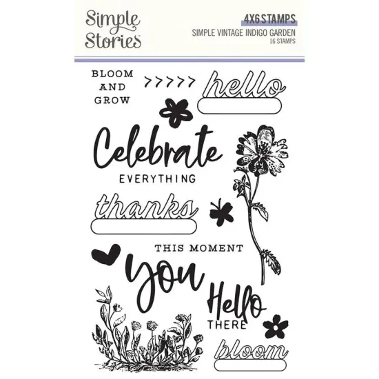Simple Vintage Indigo Garden Stamps - Simple Stories {1}