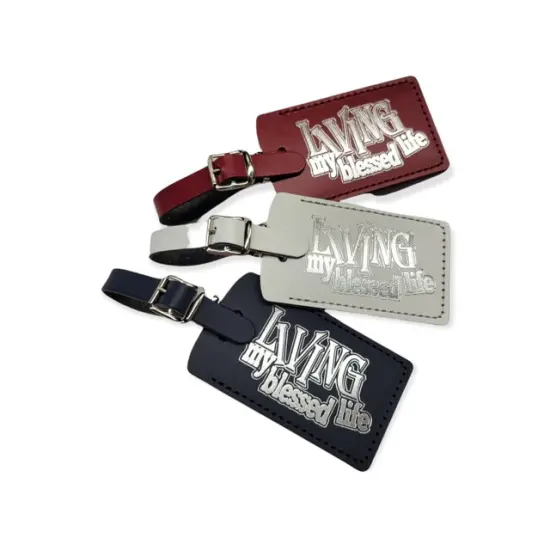 Luggage Tag - Living my Blessed Life Pink {3}