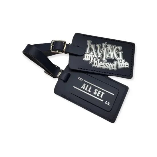 Luggage Tag - Living my Blessed Life White {4}