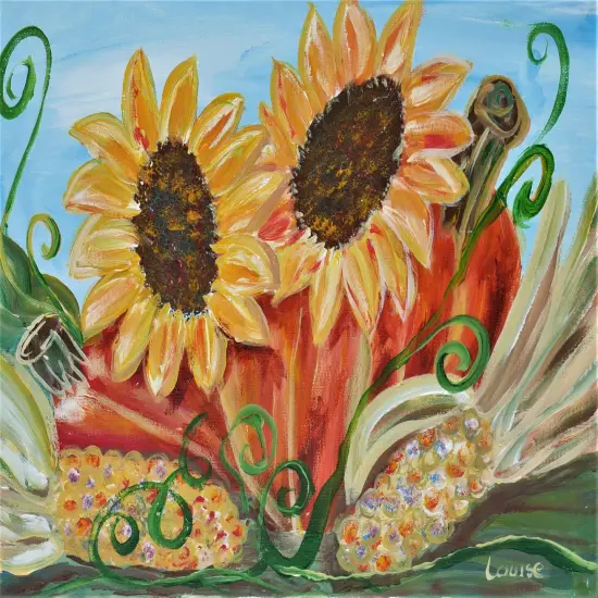 Fall Paint Kit - Harvest Bounty Acrylic Painting Kit & Video Lesson, DIY Craft, Paint At Home, Beginner Painting, Paint Party {1}