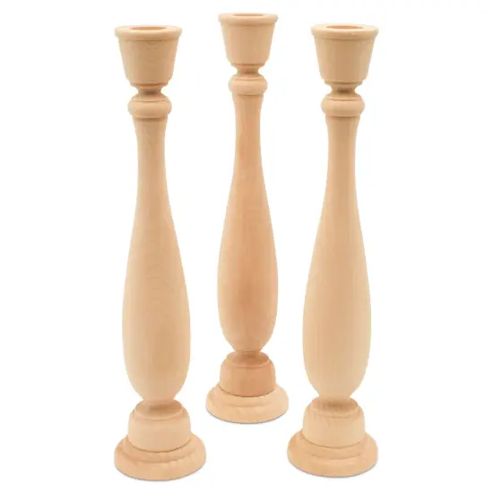 Wooden Candlestick Holders Set Multiple Sizes Available, Unfinished | Woodpeckers {7}