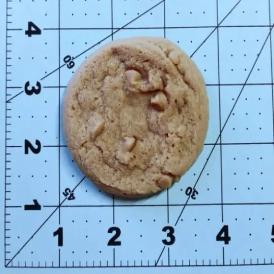 1pc sugar cookie and 1pc chocolate chips cookie Mold | Realistic Food Shape For Soap Embeds | Candle Embeds | Wax Melts Silicone Mold {3}
