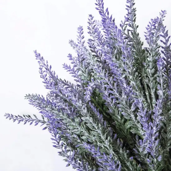 12 Bundles Artificial Lavender Flowers Fake Lifelike lavender bunches Faux Lavender Bouquet Plastic Lavender Plant Outdoor Indoor {4}