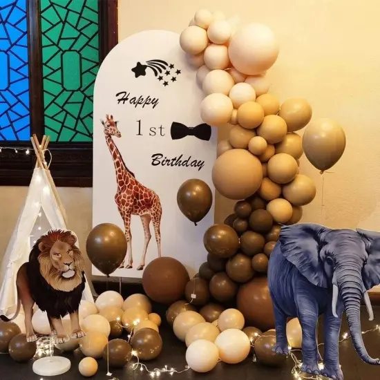 Coffee balloon arch kit Caramel balloon garland kit Boho Brown Beige Nude Balloons for Baby Shower Gender Reveal Wedding Birthday Party Decoration {2}