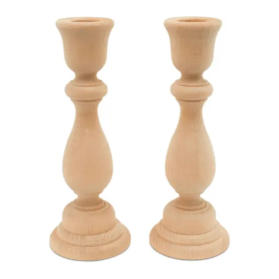 Wooden Candlestick Holders Set Multiple Sizes Available, Unfinished | Woodpeckers {1}