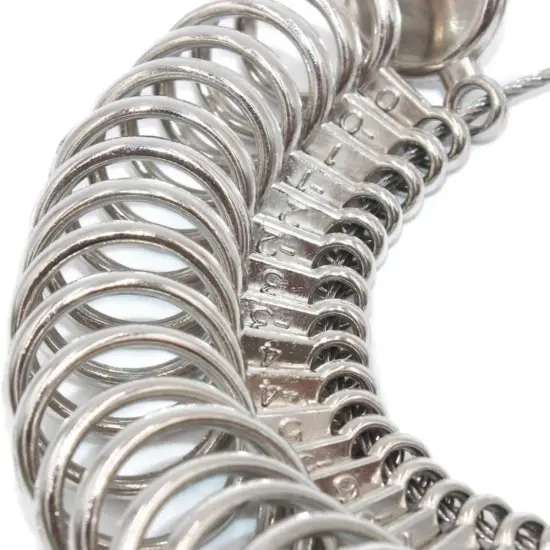 Ring Sizer US 0-13 Metal Finger Sizing Measuring Gauges Half Sizes {2}