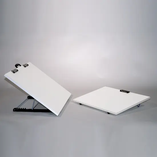 Portable Art/Drawing Studio w/Easy-Fold Legs, White, 16" x 21" {3}
