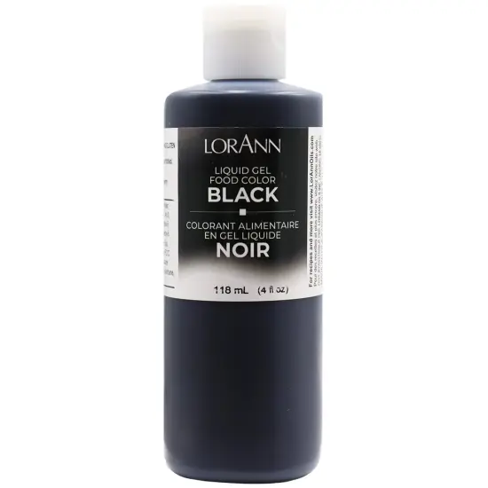 LorAnn Oils Black Liquid Gel Food Color, 4 ounce {1}