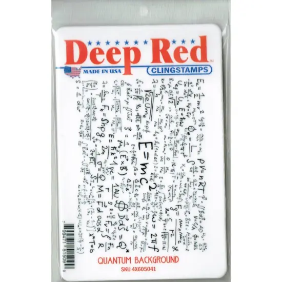 Deep Red Stamps Quantum Background Rubber Cling Stamp 4.2 x 3.1 inches {2}