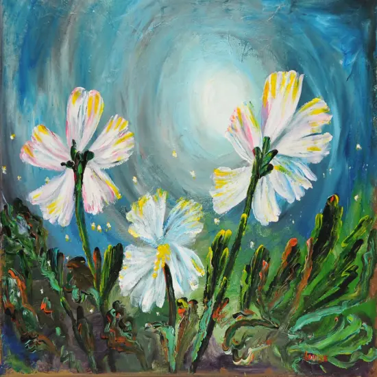 Paint Kit - Moonlight Magic Acrylic Fingerpainting Kit & Video Lesson, DIY Craft, Art Gift Set, Beginner Painting, Paint At Home, Paint Party {1}