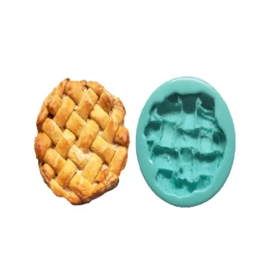 6" Lattice Pie Crust Topper| Pie Crust Shape Silicone Mold| Soap| Candle | Mold for Wax| Mold for Resin {1}