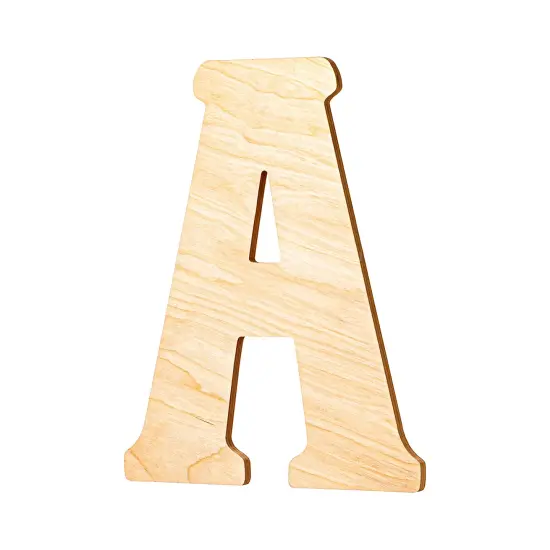 23 In. Letter A, Unfinished Vintage Wood Letter (A) {2}