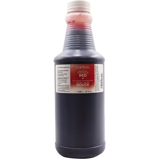 LorAnn Oils Red Liquid Gel Food Color, 32 ounce {1}