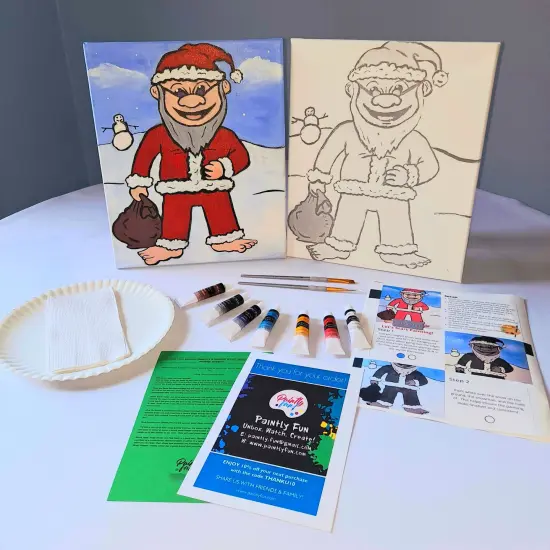 Paint By Colors - Santa Troll Acrylic Painting Kit, DIY Christmas Craft, Art Gift Set, Beginner Painting, Art Gift Set, Paint At Home {2}
