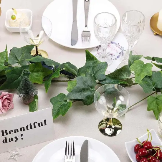 Decorative Ivy Vine 24pcs Artificial Greenery Vines Fake Leaves Ivy Garland {3}