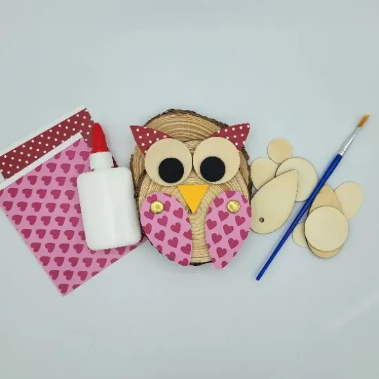 Ink and Trinket Kids Valentine's Day Owl Party Favor, Individually Packaged Valentine's Day Craft for Kids {3}