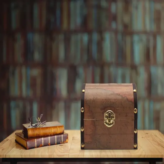 Wood Treasure Chest Box, 6 x 4-1/2 inch, Unfinished for Crafts | Woodpeckers {4}