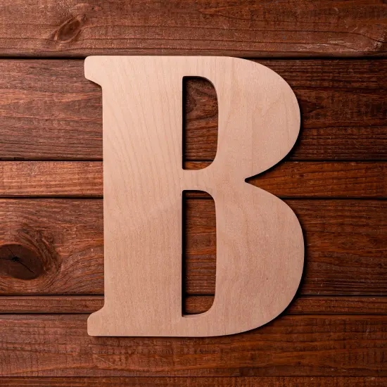 18 in. Unfinished Vintage Letters {1}