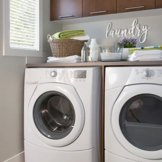 Unfinished Wooden Cursive "Laundry" Sign {2}