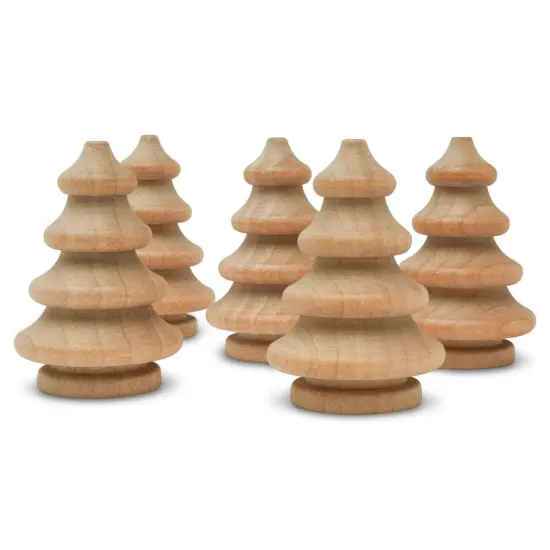 Mini Wooden Christmas Tree, Multiple Sizes Available, Peg People & Small World Play | Woodpeckers {4}
