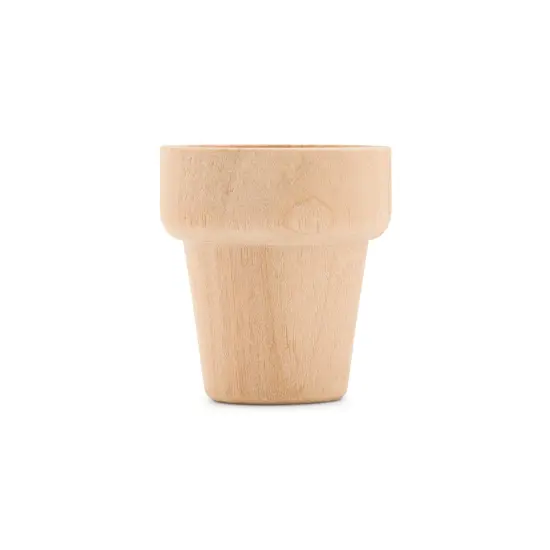 Small Craft Flower Pot, Multiple Sizes Available, Unfinished Wooden Flower Pot to Paint | Woodpeckers {8}