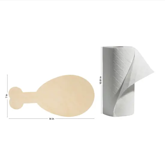 Turkey Drumstick Wood Cutout 12"x11" Unfinished Thanksgiving Craft | Woodpeckers {3}