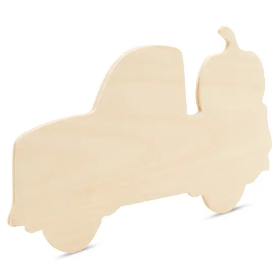 Pumpkin Truck Wood Cutout 6-1/2"x12" Unfinished Thanksgiving Craft | Woodpeckers {2}