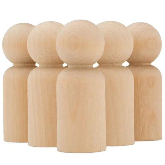 Wood Peg Doll People Unfinished Multiple Sizes Dad, for Crafts & Play | Woodpeckers {1}