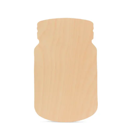 Wooden Mason Jar Cutout, Multiple Sizes Available, Unfinished Craft & DIY Rustic Decor | Woodpeckers {5}