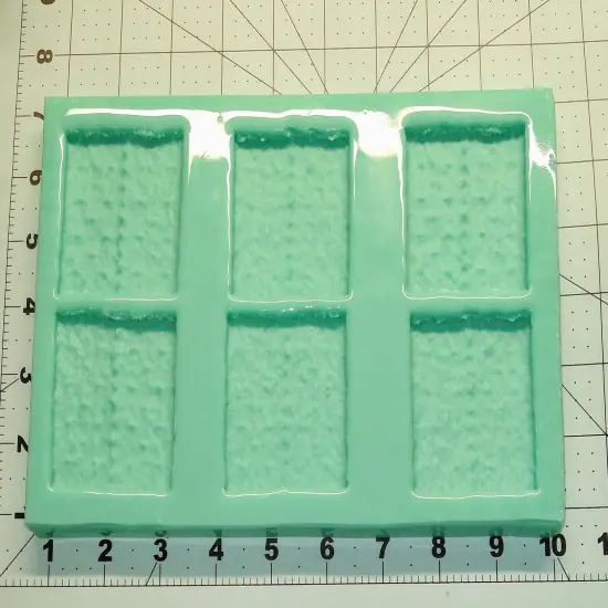 6PC Realistic Graham Cracker Silicone MEGA Mold | Food Shaped Soap| S&rsquo;mores Silicone Mold| BULK EMBEDS {2}