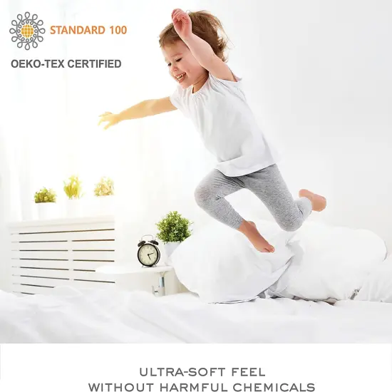 American Home Collection Ultra Soft 4 Piece Microfiber Bedding Sheets and Pillowcase Set Lightweight and Wrinkle Free Sky Blue {4}