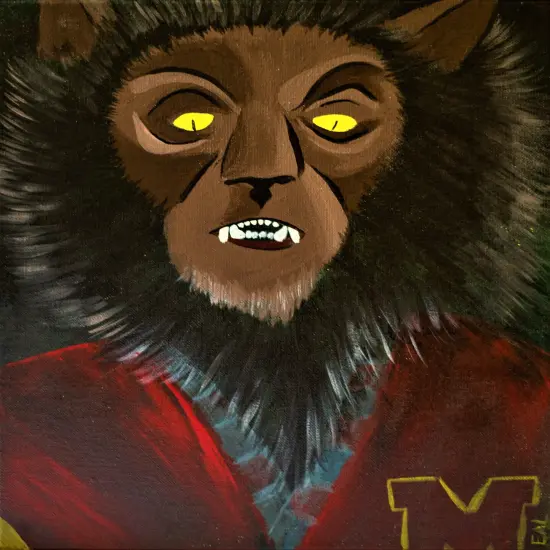 Halloween Paint Kit - Werewolf Masquerade Party Acrylic Painting Kit & Video Lesson, DIY Craft, Beginner Kit, Art Gift Set, Paint At Home {1}